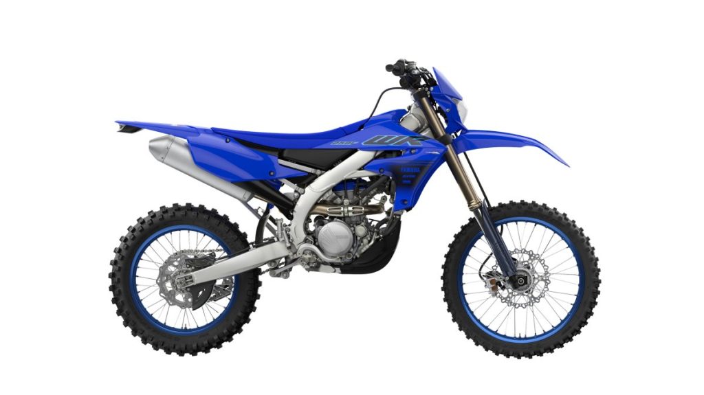 2024 Yamaha WR250F: The ultimate trail-conquering machine. Championship-winning engine power, fine-tuned for enduro. Electric start, 18-inch rear wheel, 2.1-gallon fuel tank. Ready to break through any terrain with you.