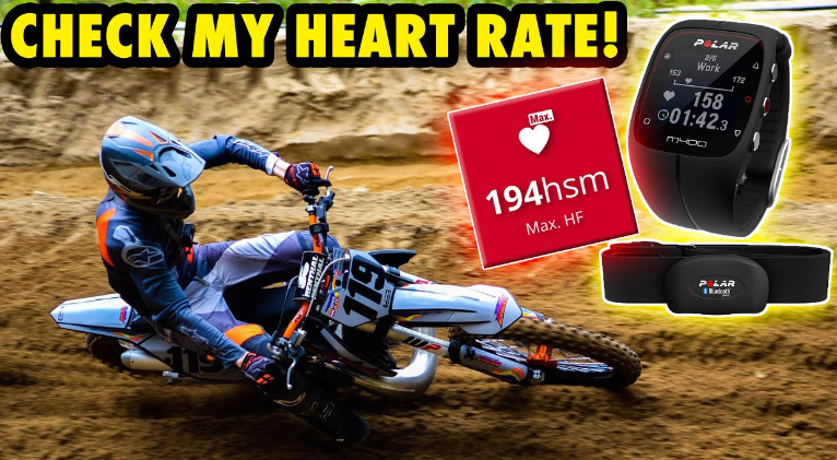 Dirt bike riding significantly elevates heart rate